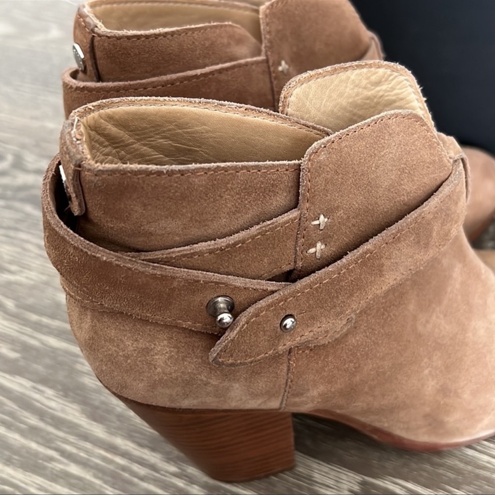 RAG & BONE Harrow suede boots in camel - Picture 3 of 14